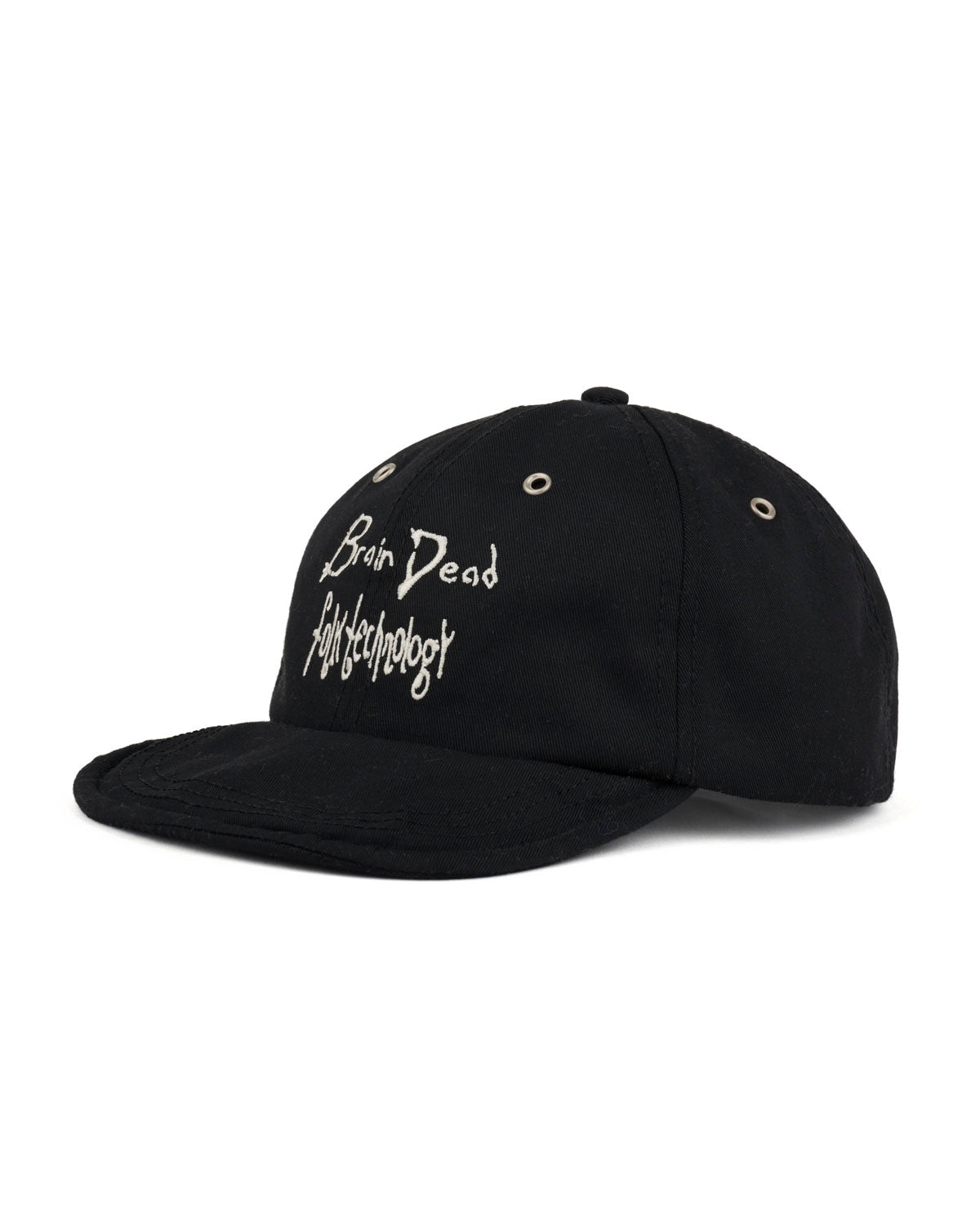Folk Technology Wire Brim 6 Panel Hat - Black 2