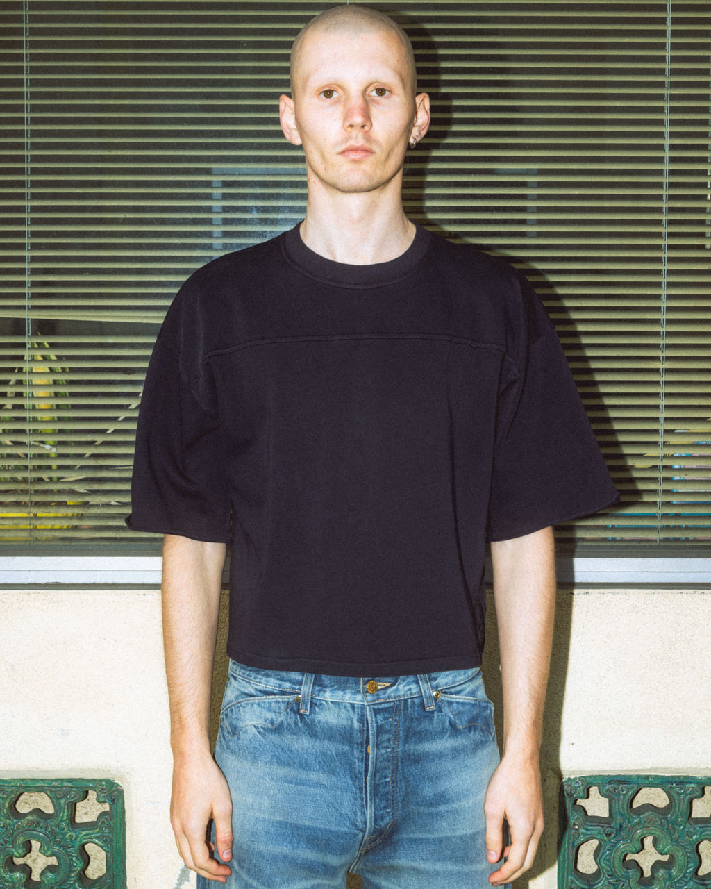 Football T-Shirt - Washed Black 2