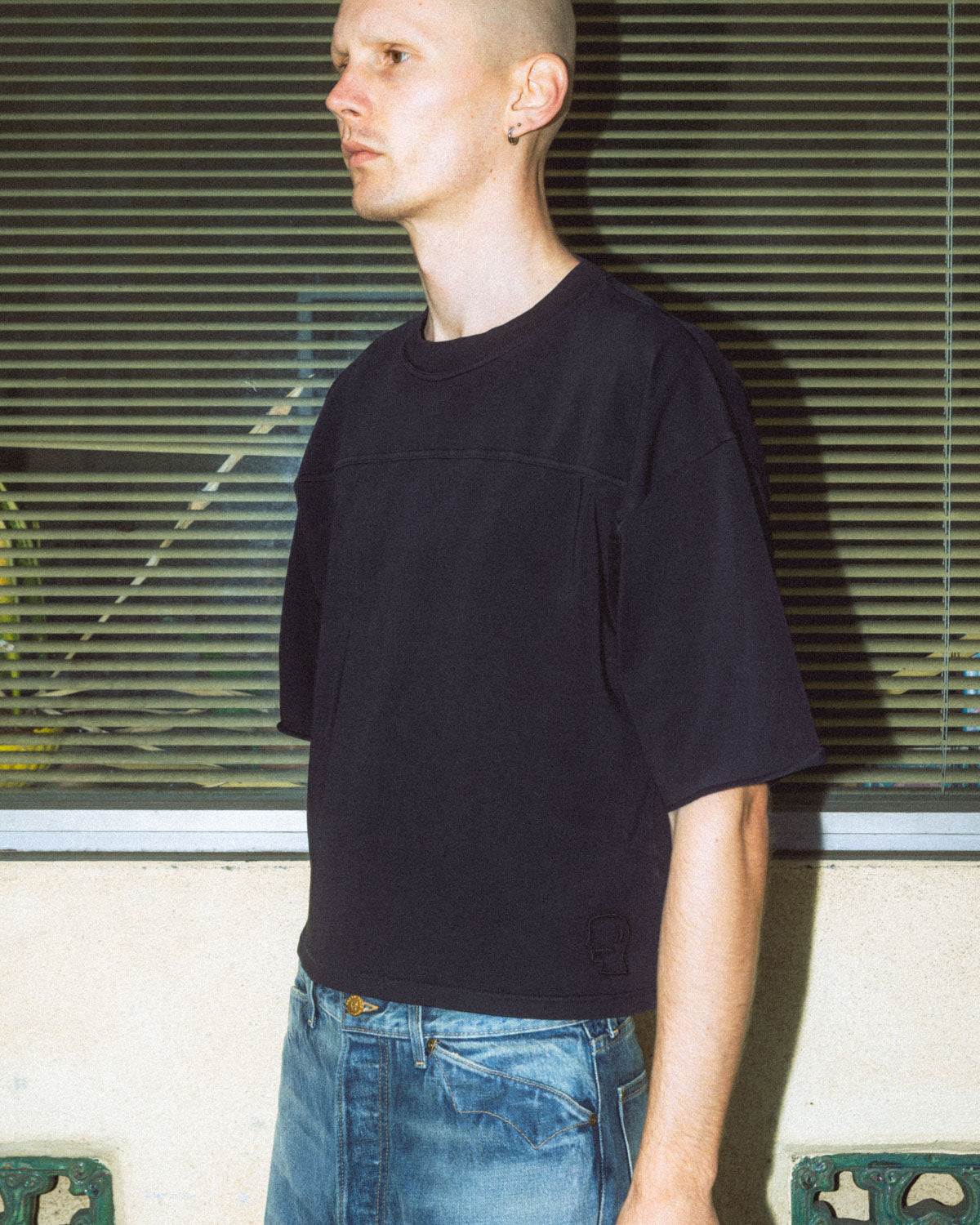 Football T-Shirt - Washed Black 7