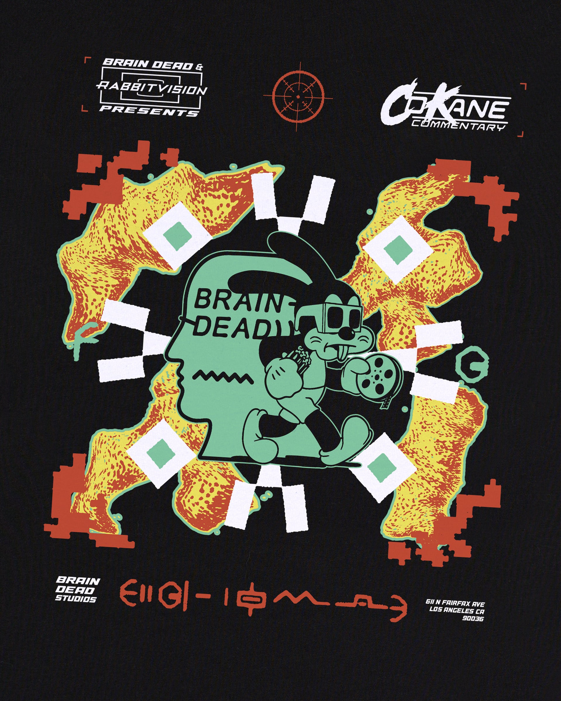 Brain Dead x Freddie Gibbs Rabbit Vision T-shirt - Black 3