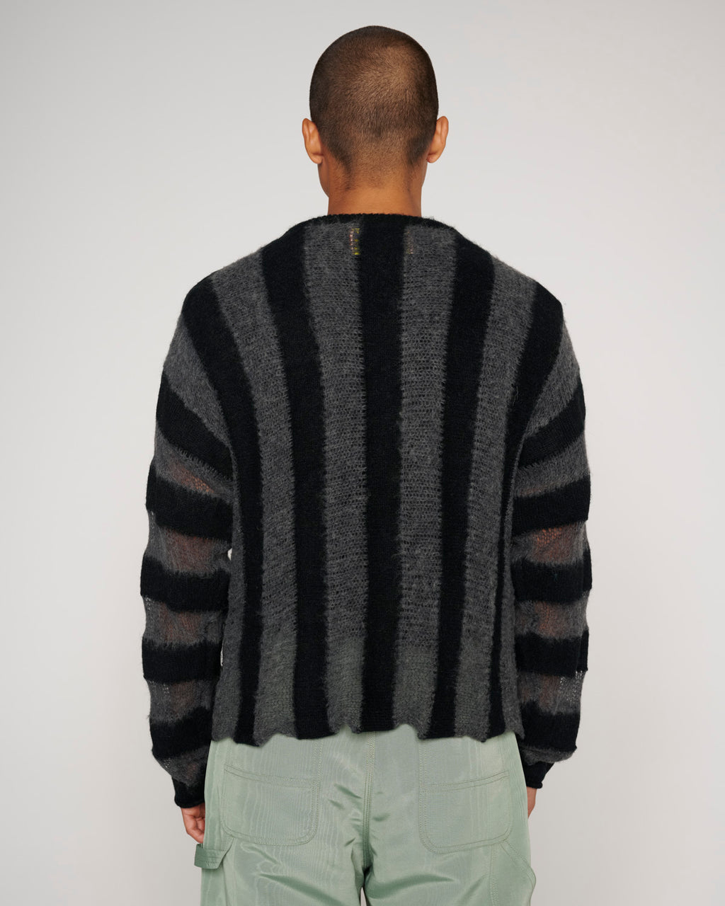 Fuzzy Threadbare Sweater - Black 5