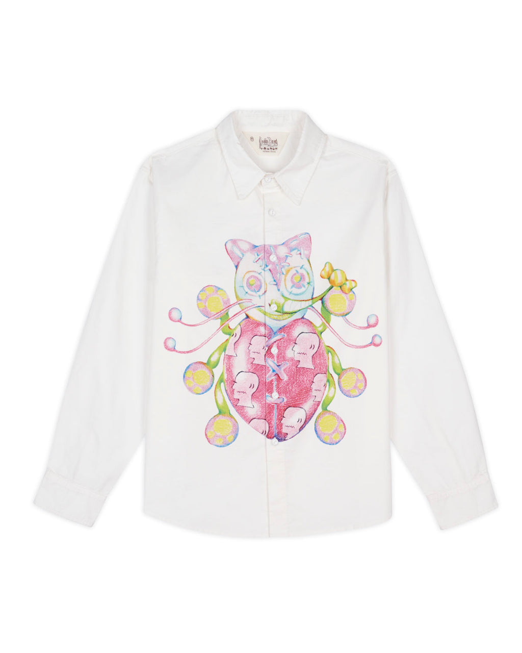 Gaspar Heart Button Up Oxford - White