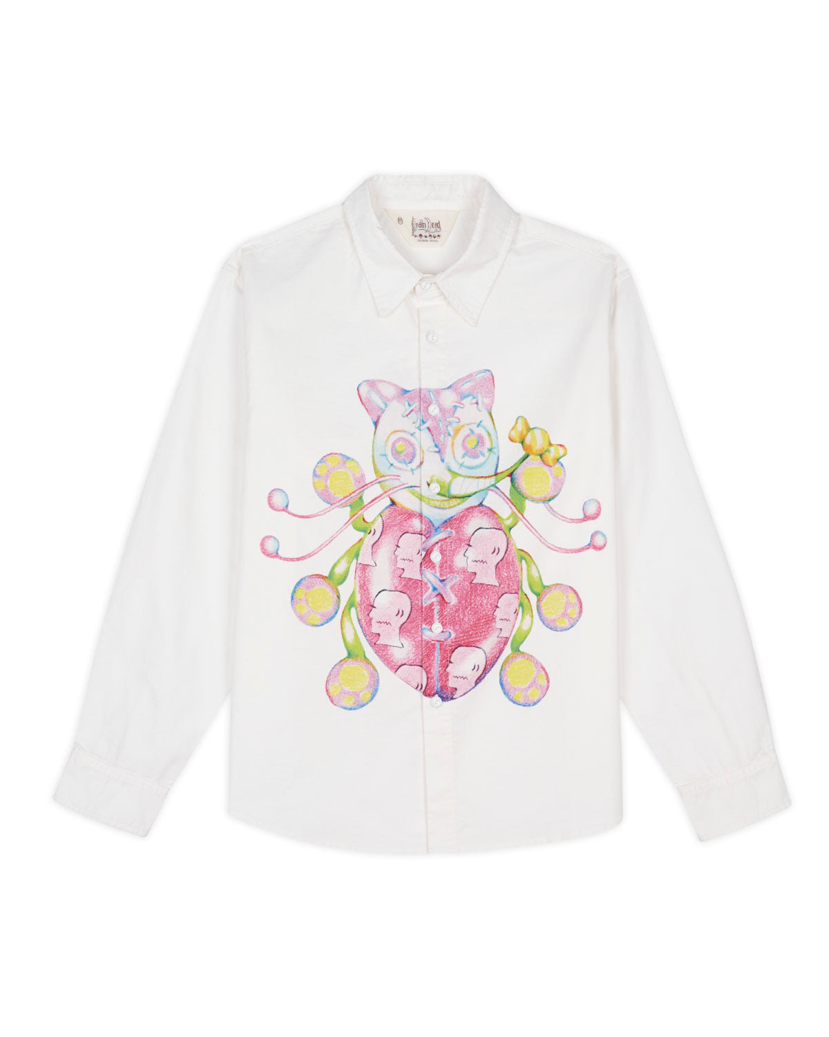 Gaspar Heart Button Up Oxford - White 1