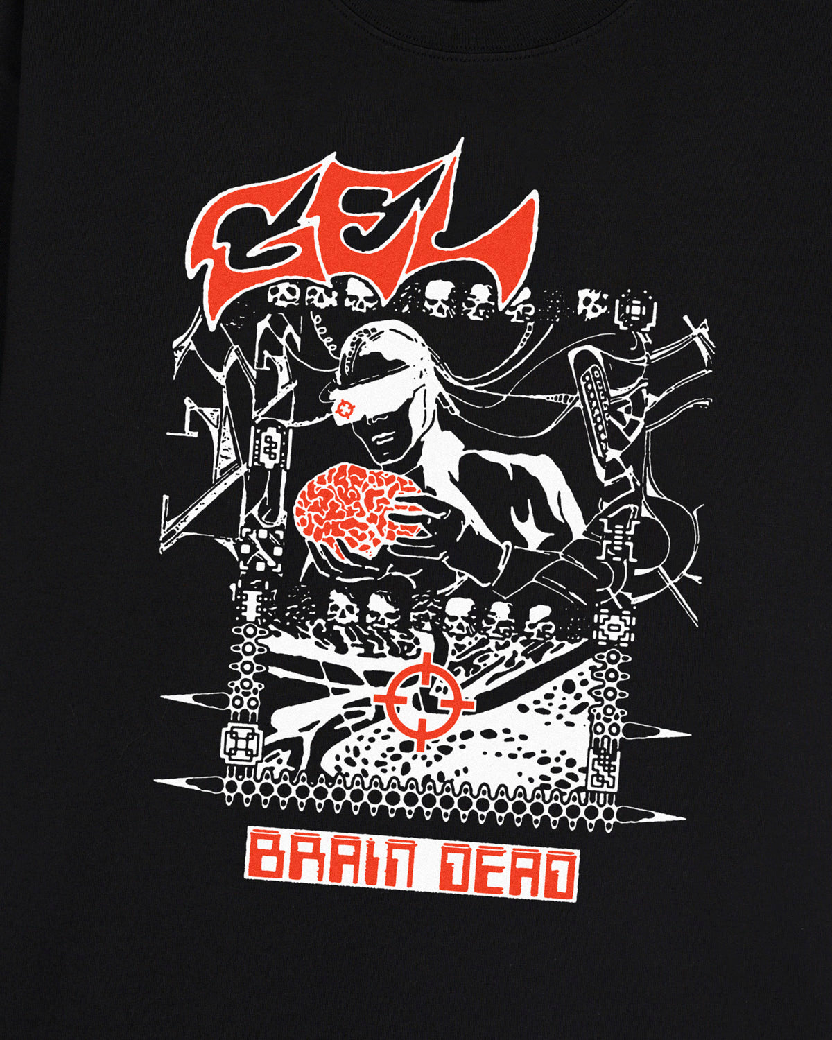 Brain Dead x Gel Sound & Fury T-shirt - Black 3