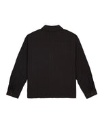 Gingham Round Collar Shirt - Black 5