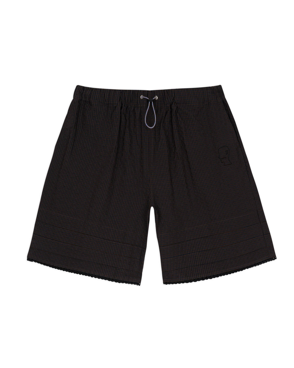 Gingham Shorts - Black 1