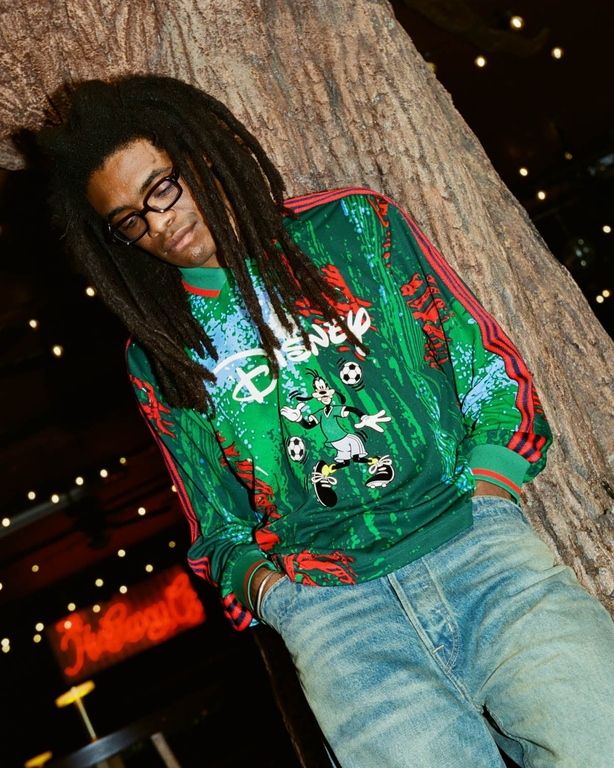 Brain Dead x Disney x Adidas Goofy Goalie Jersey - Red 2