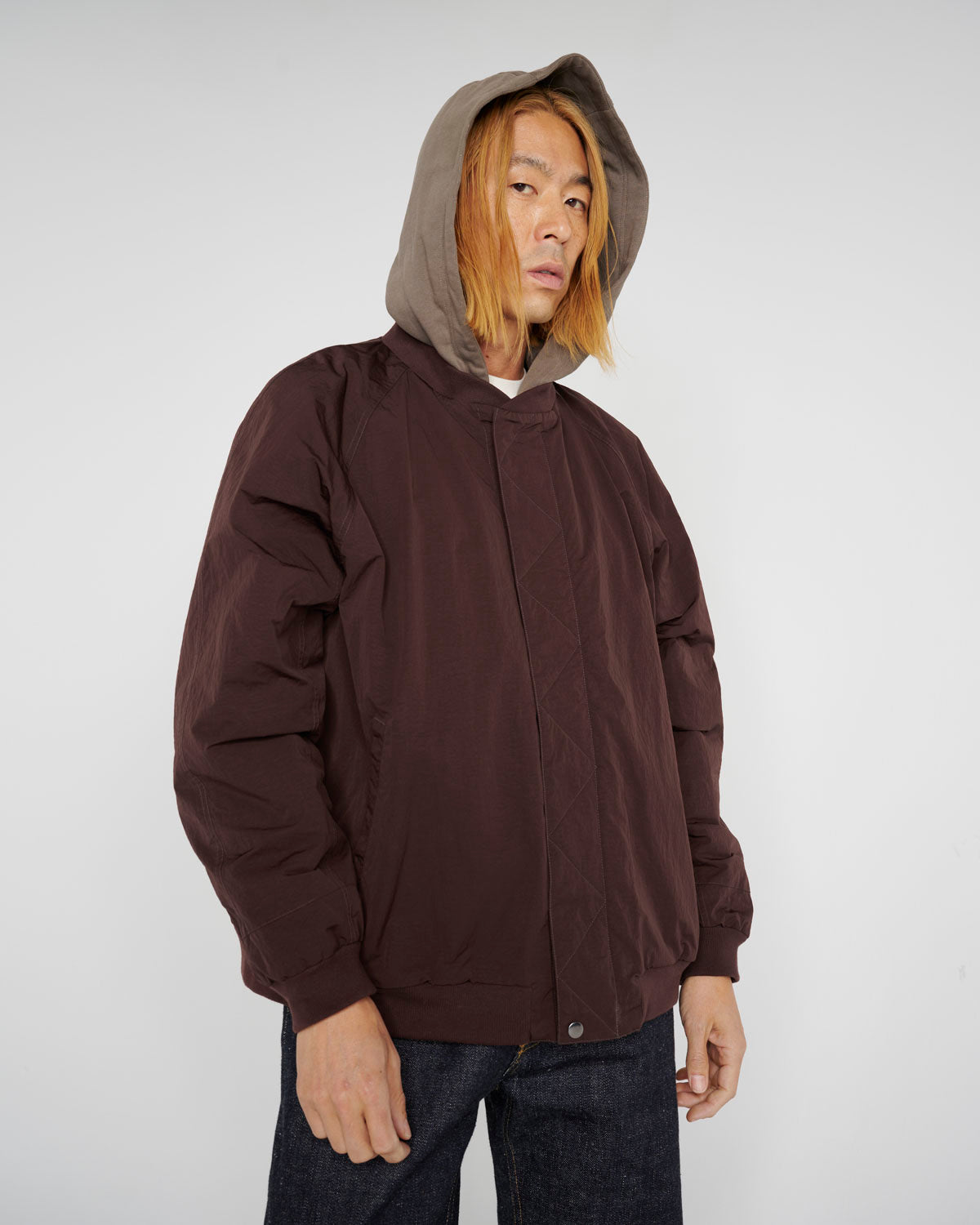 Hooded Flight Jacket - Chocolate 9