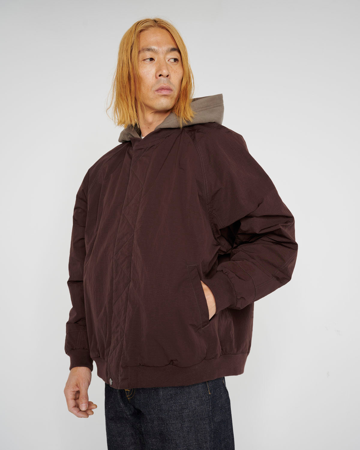 Hooded Flight Jacket - Chocolate 8