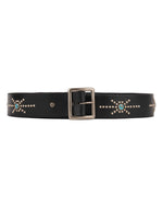 Brain Dead x Hollywood Trading Co Turquoise Studded Standard Belt - Black 1