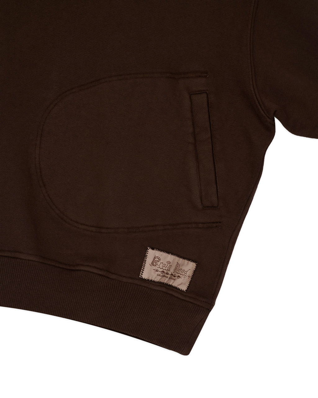 Half Zip Collared Sweatshirt - Brown 3
