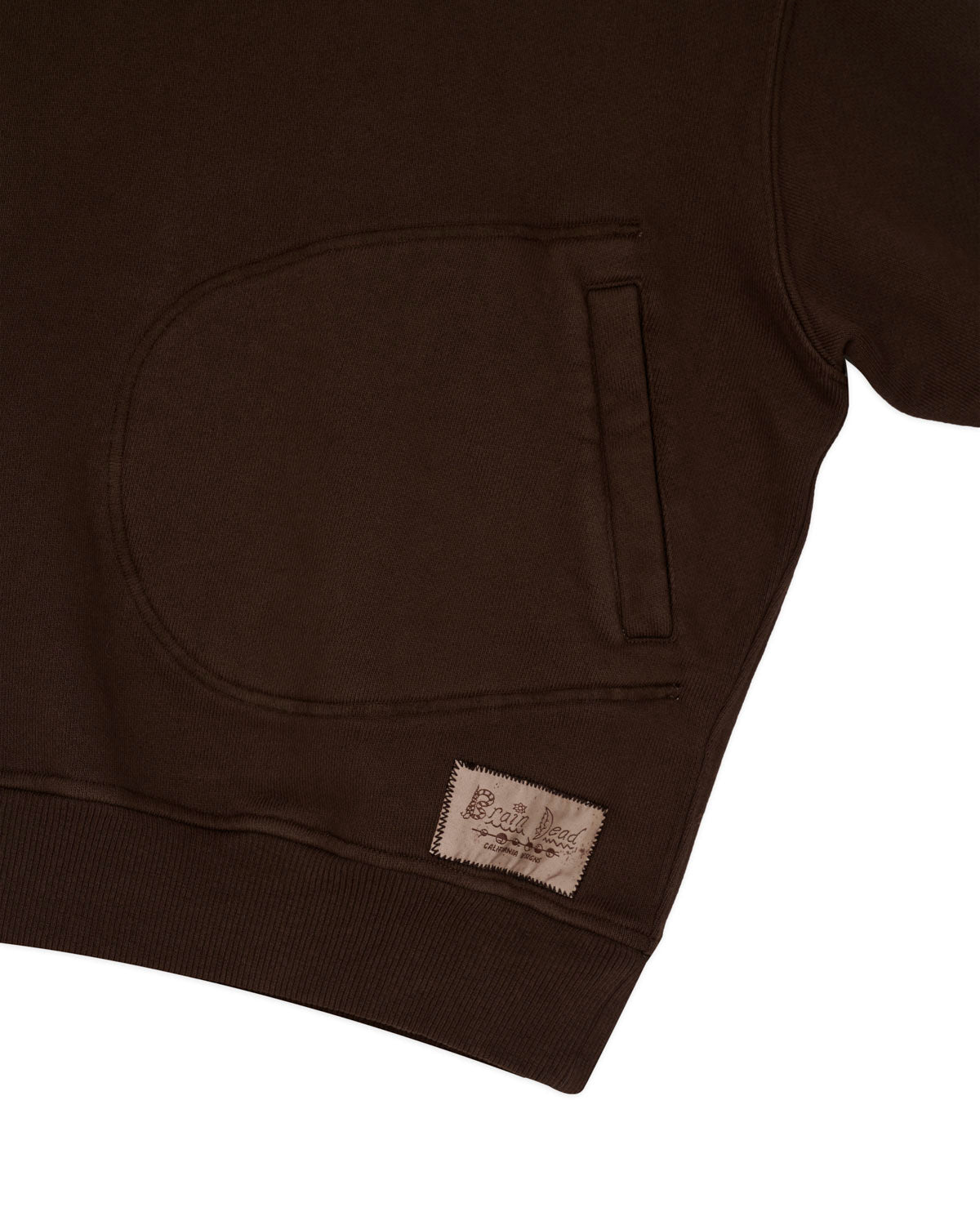 Half Zip Collared Sweatshirt - Brown 3