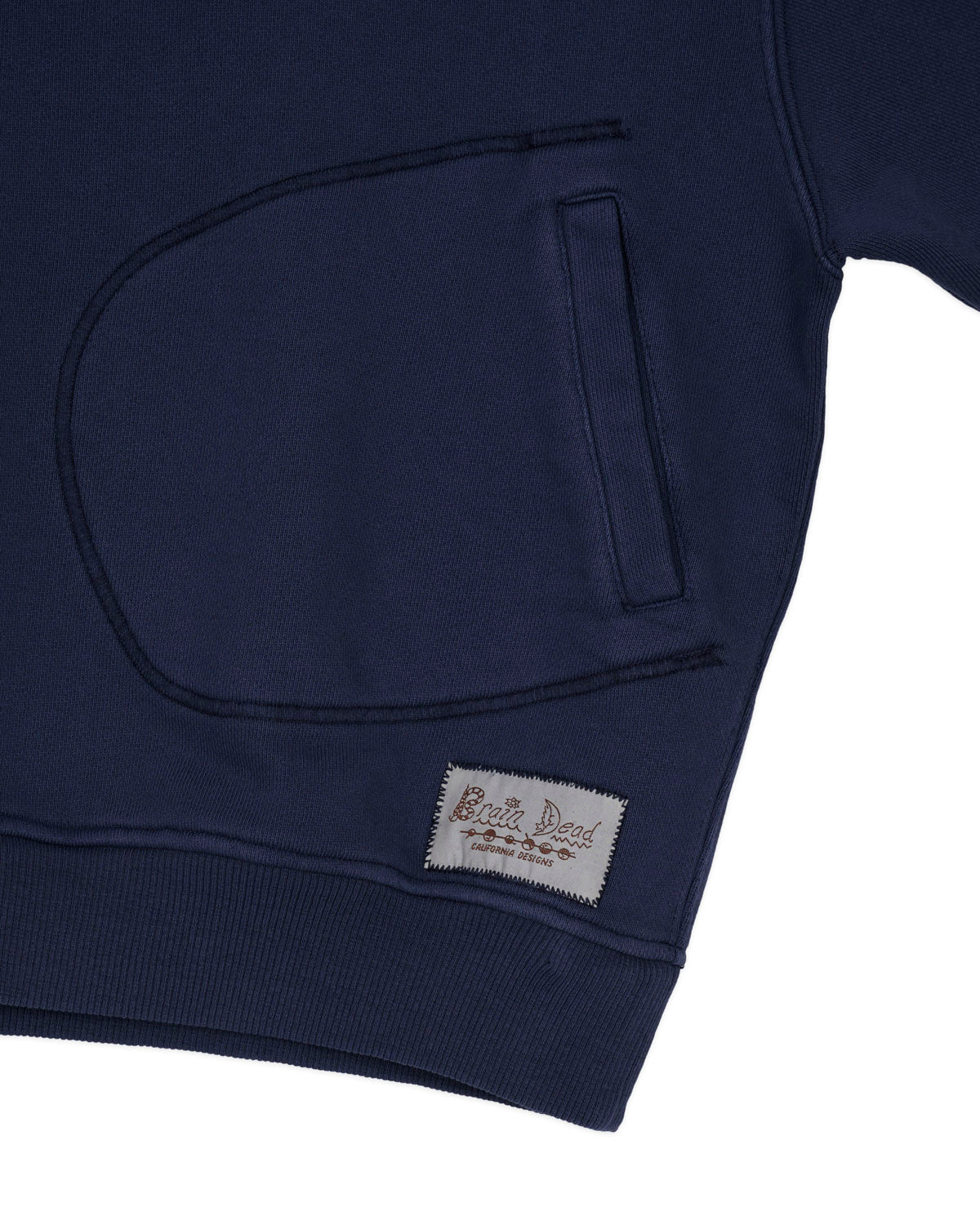 Half Zip Collared Sweatshirt - Midnight – Brain Dead