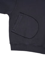 Half Zip Collared Sweatshirt - Washed Black 3
