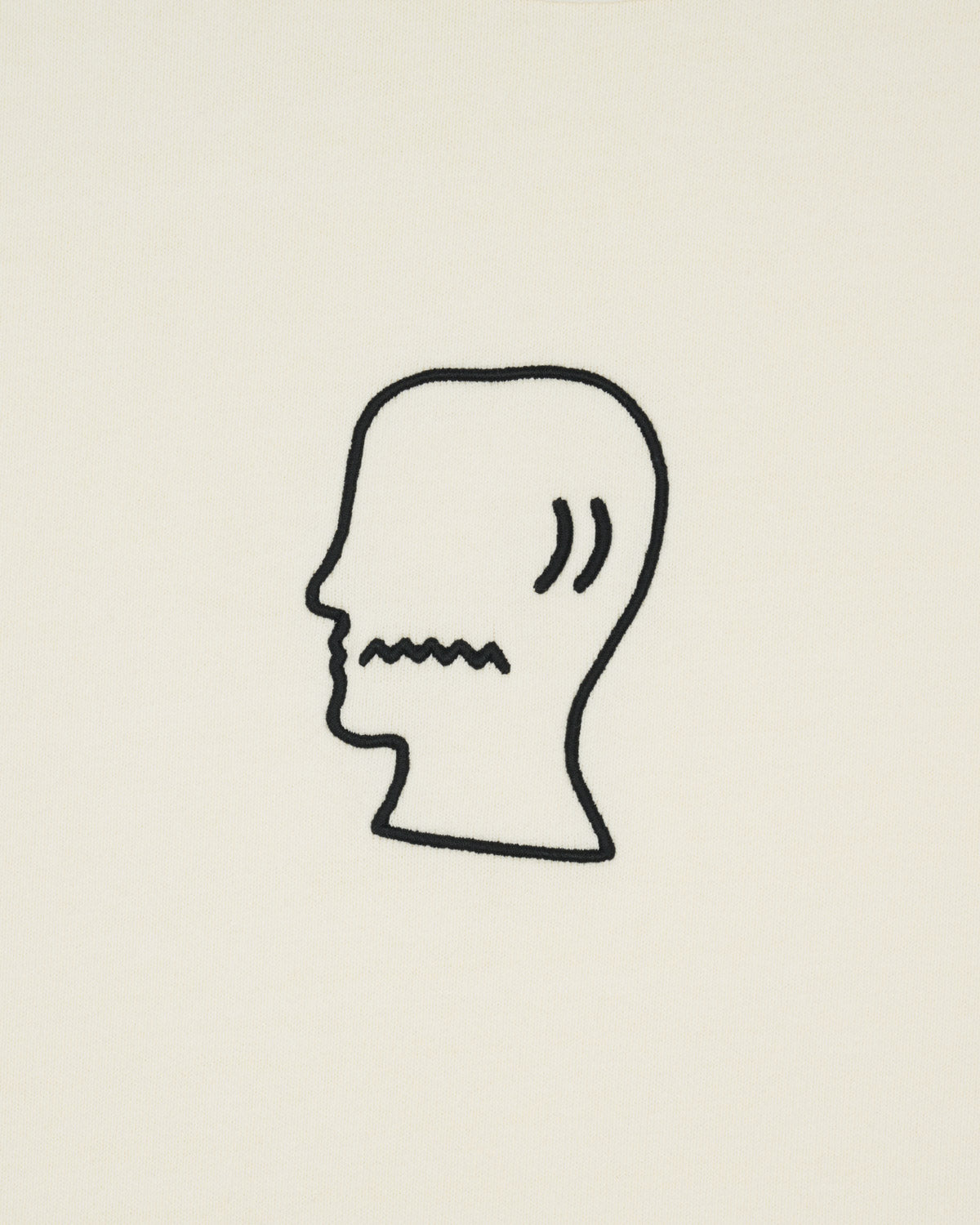 Heavyweight 3D Embroidery Logohead T-shirt - Natural 2