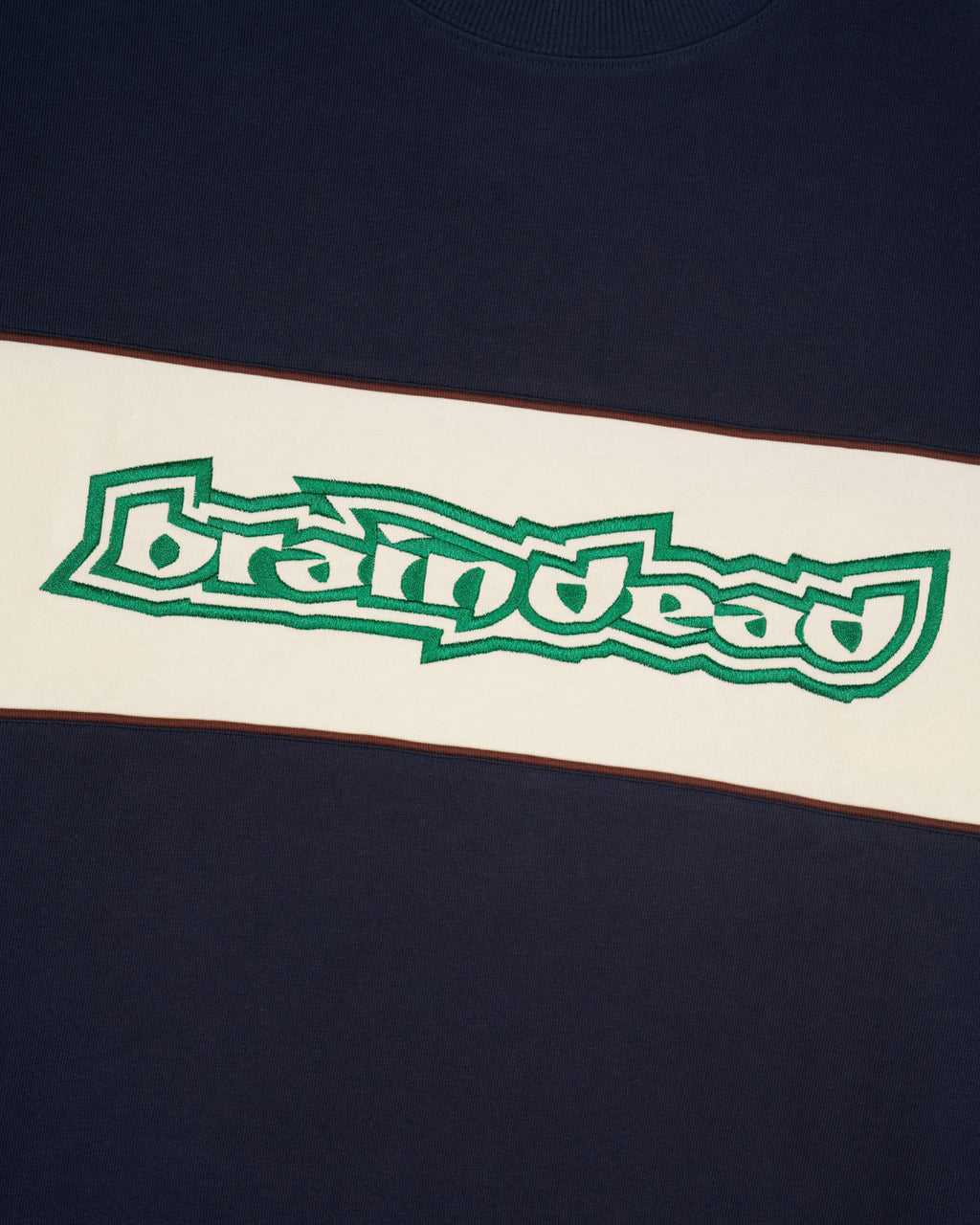 Heavyweight Paneled Long Sleeve Shirt - Navy 4