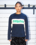 Heavyweight Paneled Long Sleeve Shirt - Navy 3