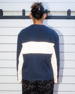 Heavyweight Paneled Long Sleeve Shirt - Navy 8