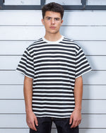 Heavyweight Stripe T-shirt - Black 2