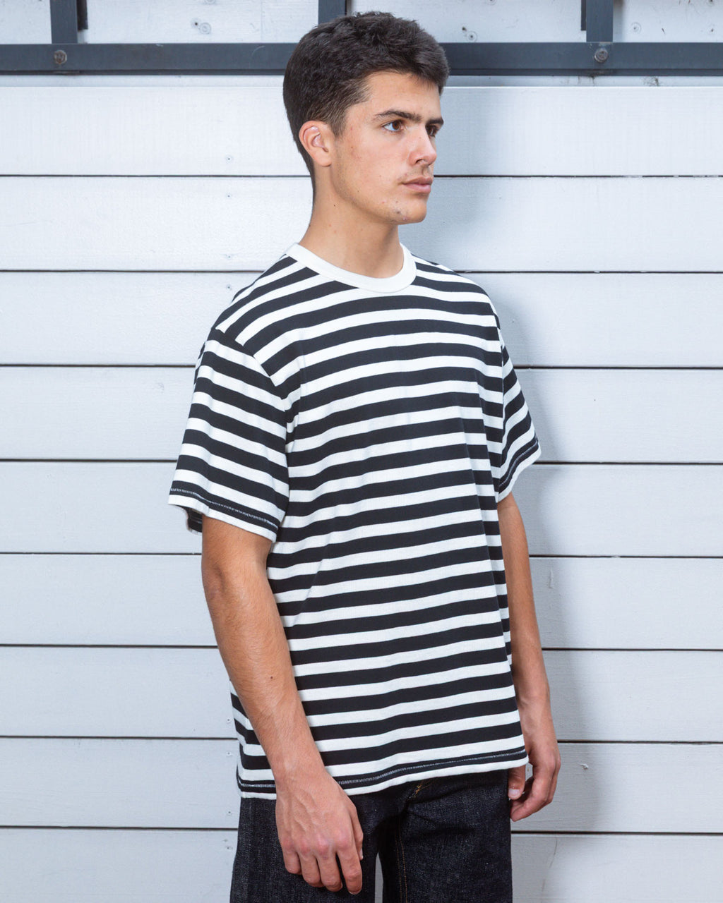 Heavyweight Stripe T-shirt - Black 5