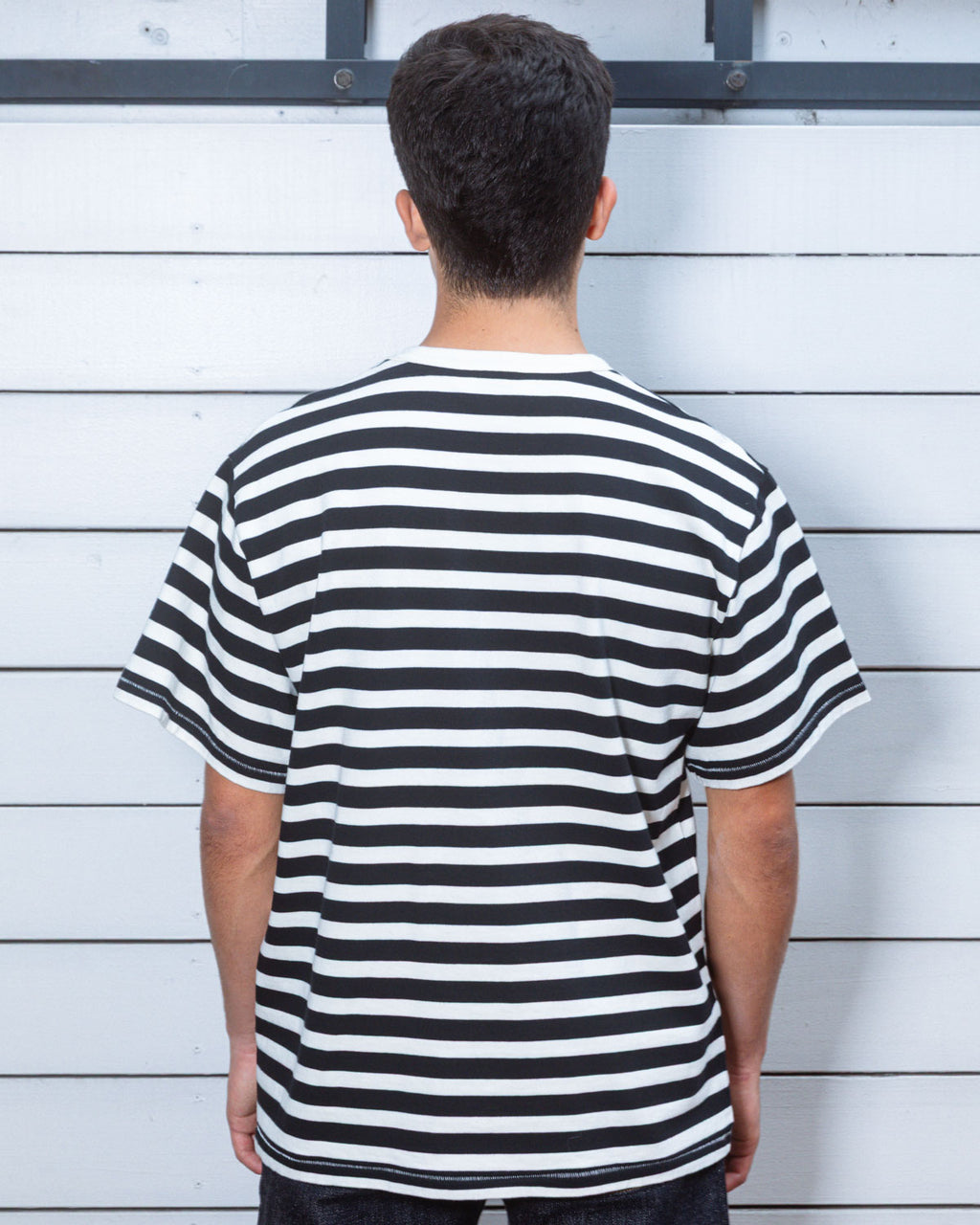 Heavyweight Stripe T-shirt - Black 6
