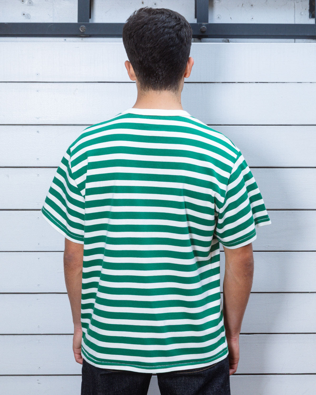 Heavyweight Stripe T-shirt - Green – Brain Dead