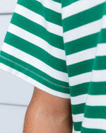 Heavyweight Stripe T-shirt - Green 7