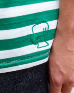 Heavyweight Stripe T-shirt - Green 8