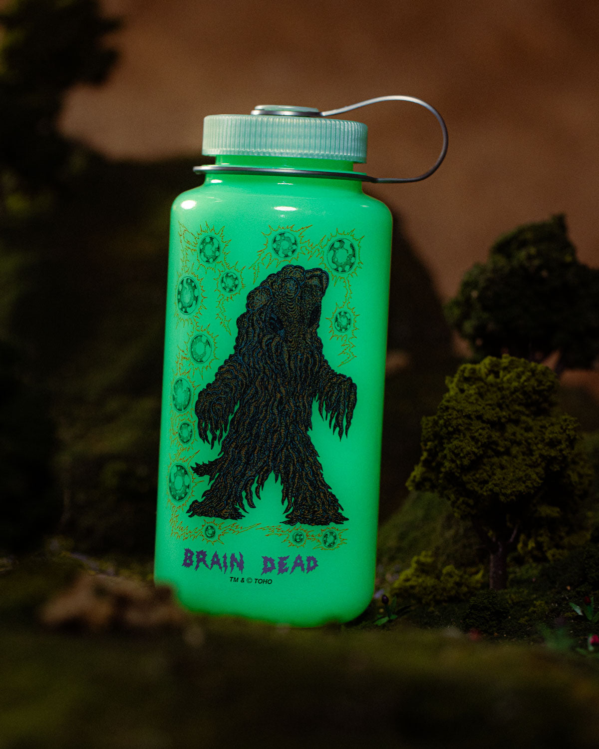 Brain Dead x Godzilla Hedorah 32oz Nalgene - Glow Green 4