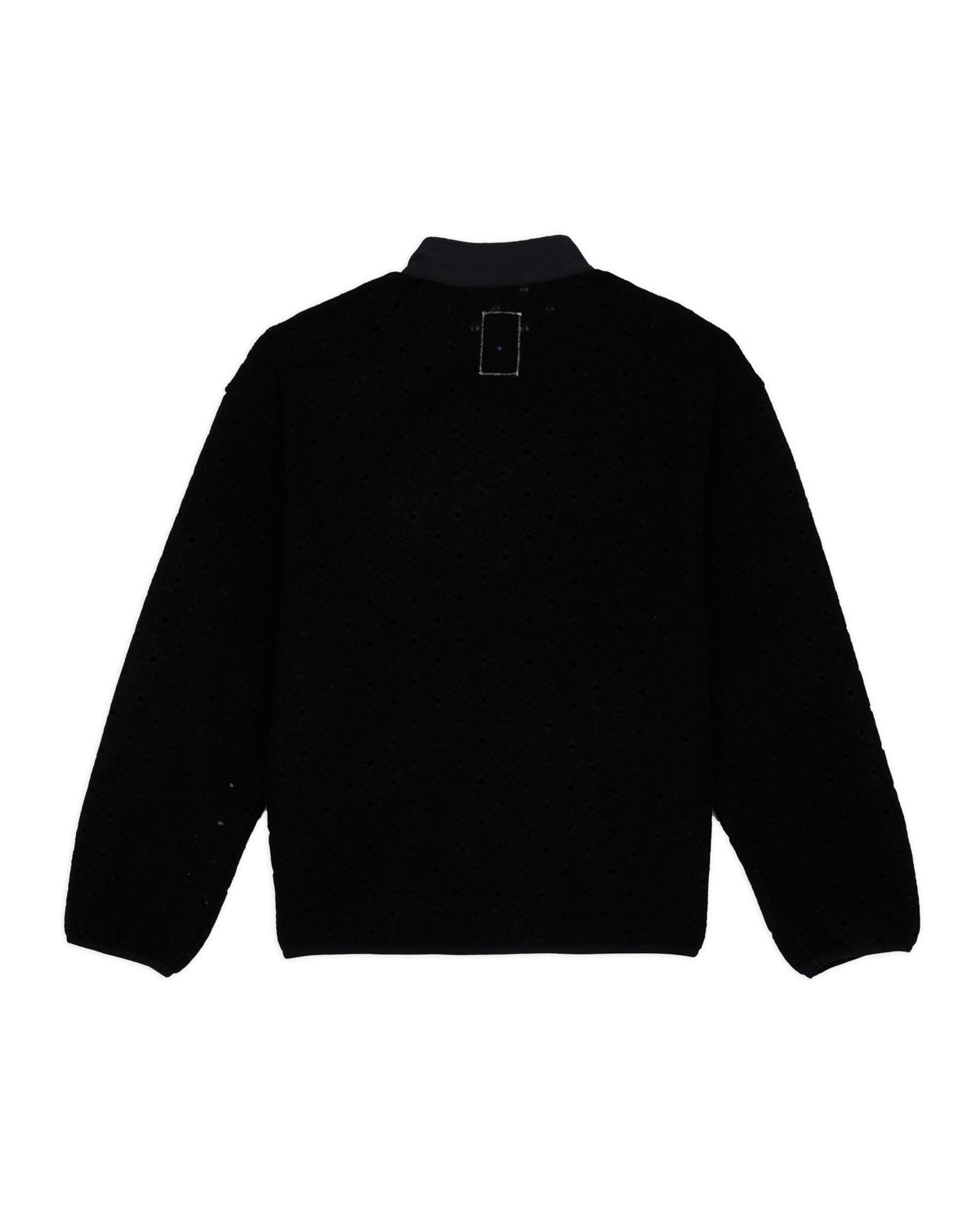 Hole Mock Neck Pullover - Black – Brain Dead
