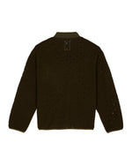 Hole Mock Neck Pullover - Olive 5