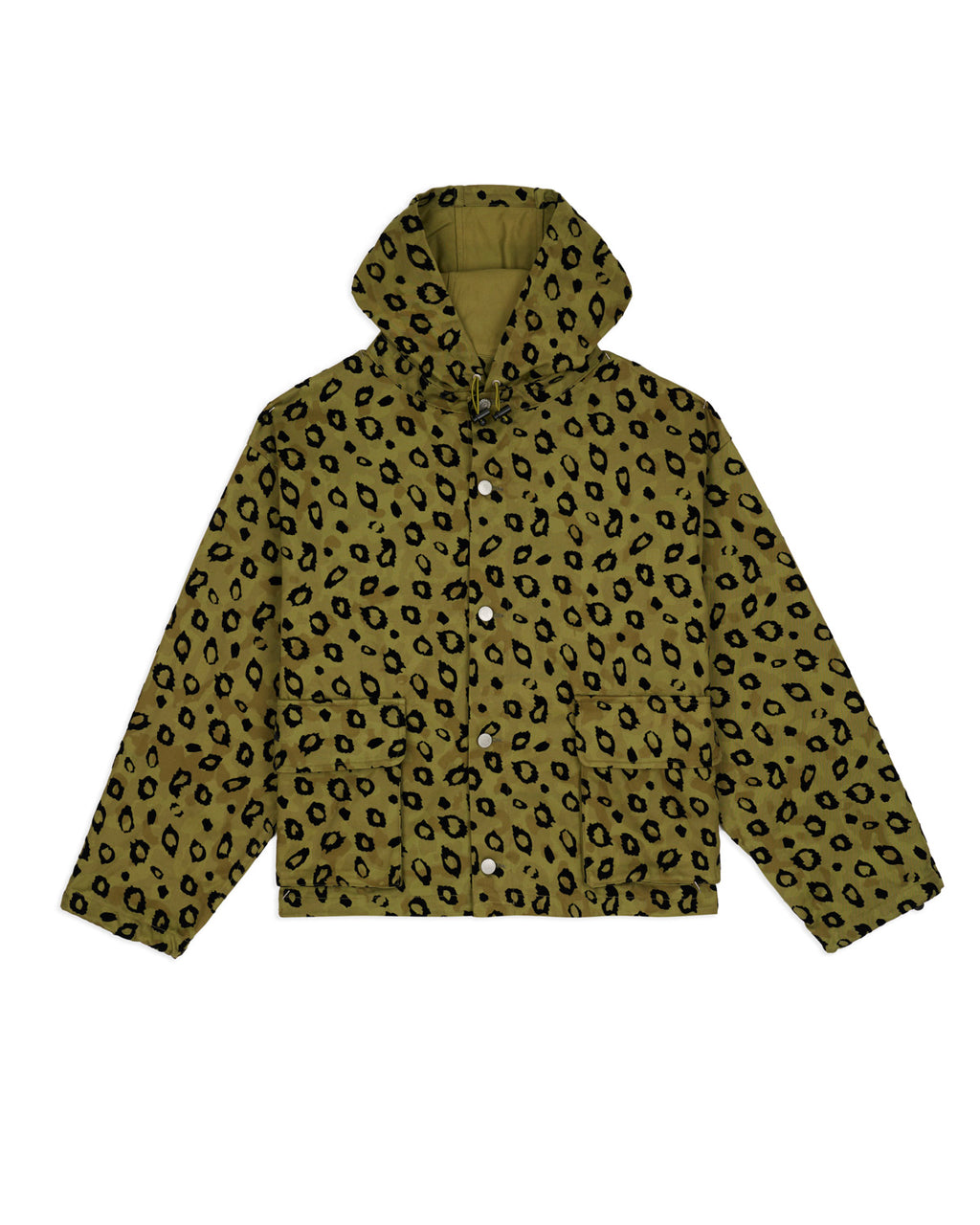 Hooded Chore Coat - Flocked Leopard Camo
