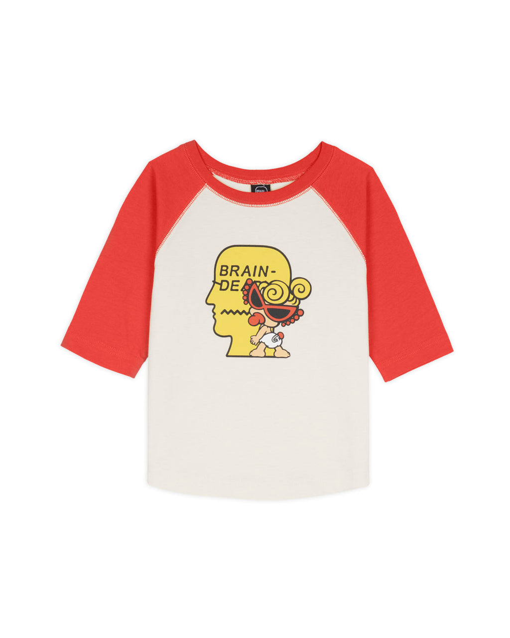 Brain Dead x Hysteric Mini Kids Raglan Baseball Shirt - White