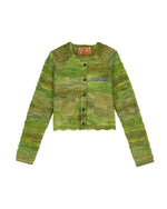 Isa Scalloped Cardigan - Green Multi 1