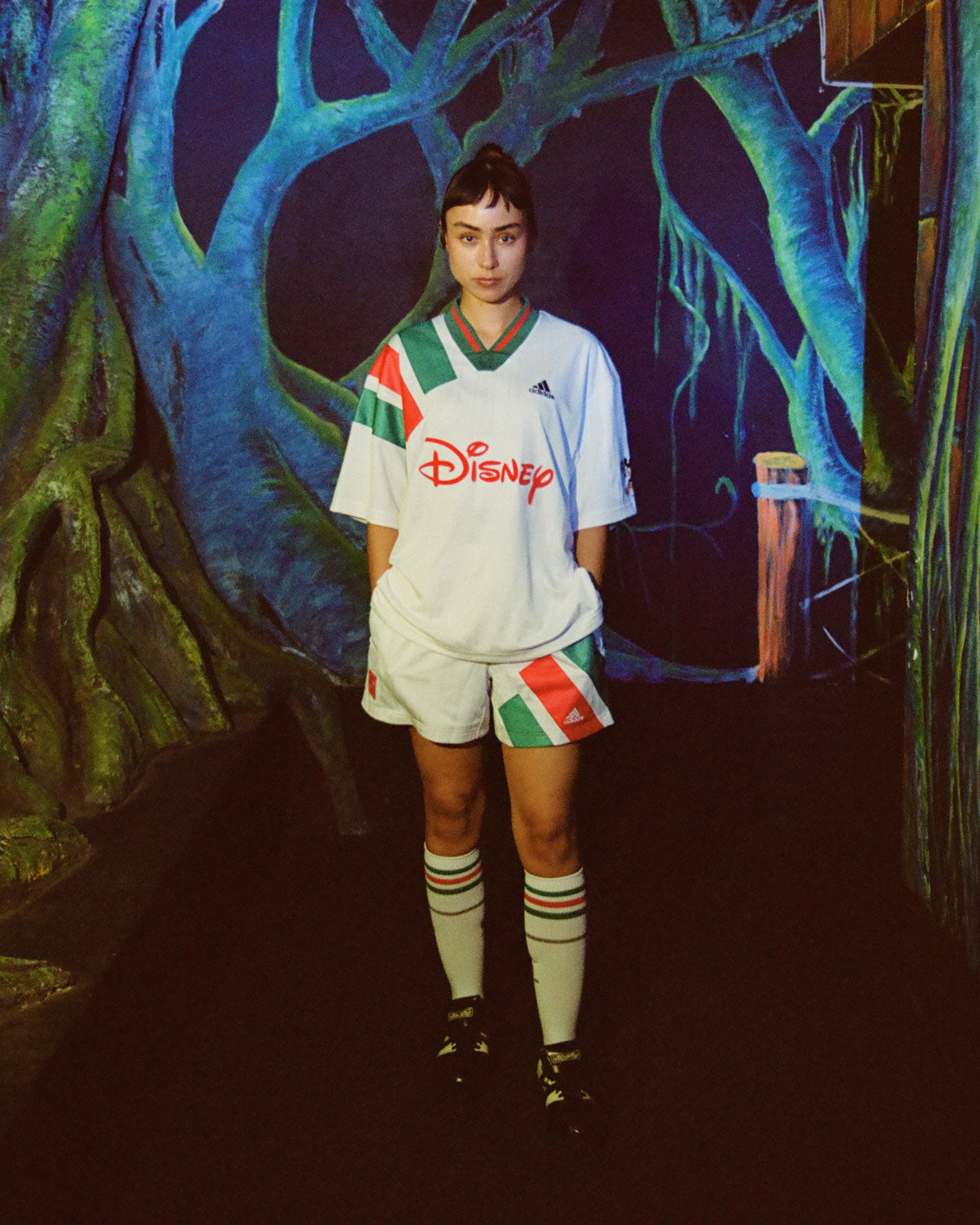 Brain Dead x Disney x Adidas Jacquard Soccer Short - White 4