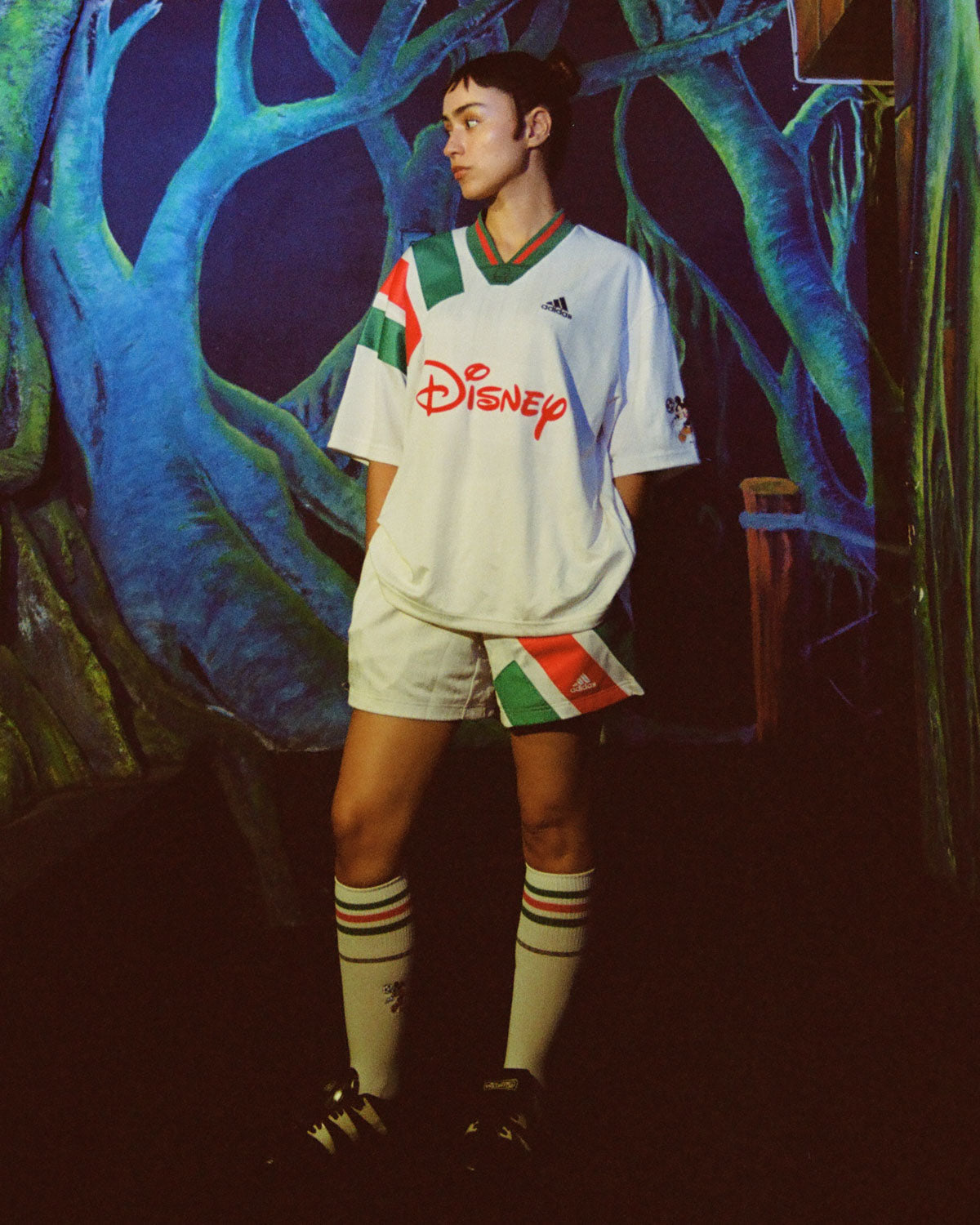 Brain Dead x Disney x Adidas Jacquard Soccer Short - White 2