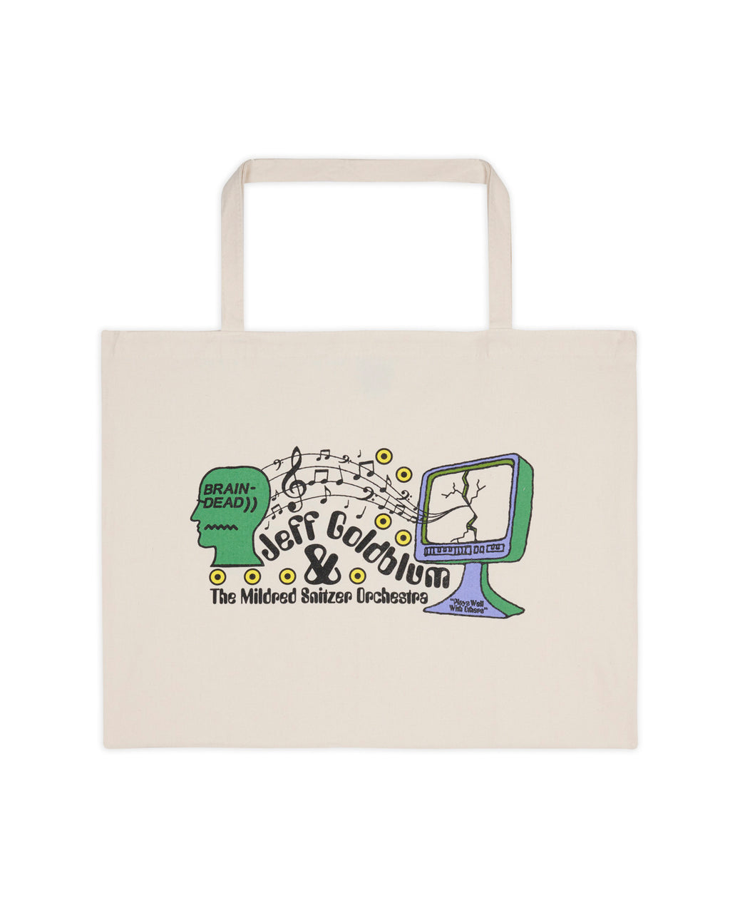 Brain Dead x Jeff Goldblum Plays Well With Others Tote Bag - Natural