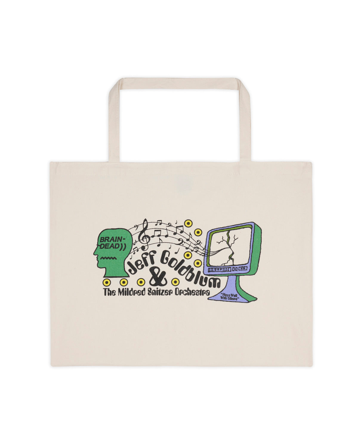 Brain Dead x Jeff Goldblum Plays Well With Others Tote Bag - Natural 1