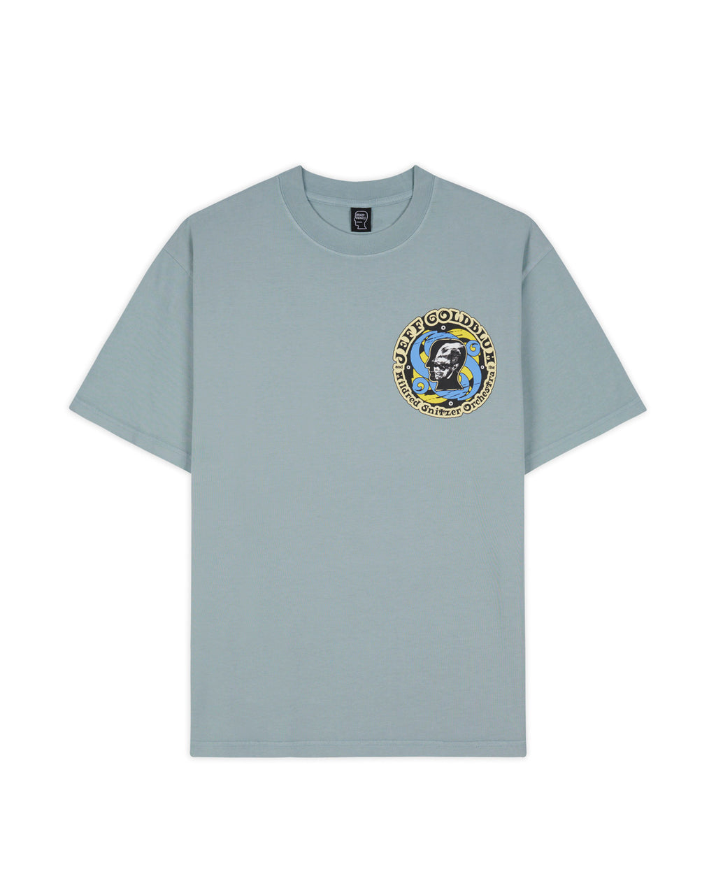 Brain Dead x Jeff Goldblum CA Tour T-shirt - Washed Blue Grey