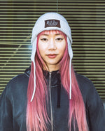 Knitted Ear Flap Beanie - Natural 2