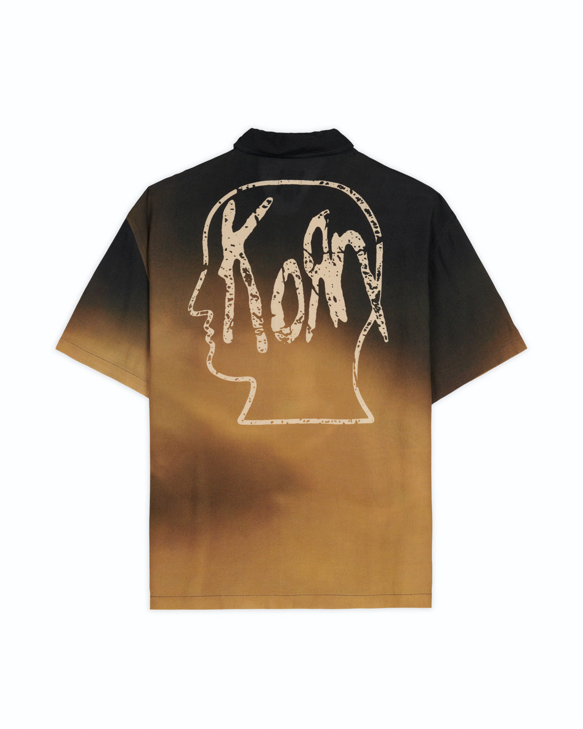 Brain Dead x Korn Follow The Leader Button Up Shirt - Tan