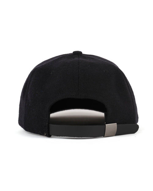 Wool Flannel LA Logo Head 6 Panel Hat - Black 2