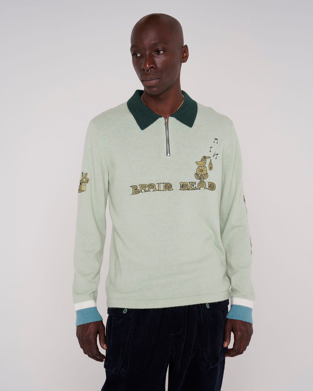 Lex Half Zip Sweater - Mint 4