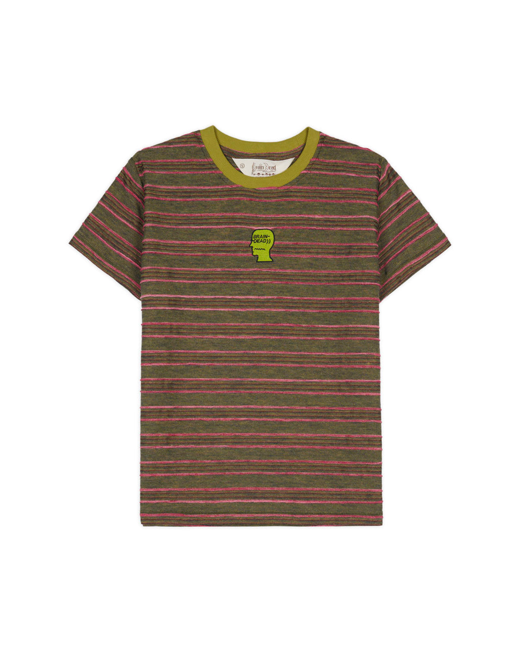 Pudu Stripe Baby T-shirt - Green Multi