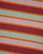 Lifted Stripe Half Zip Shirt - Red Multi 3