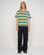 Lifted Stripe Half Zip Shirt - Yellow Multi 7