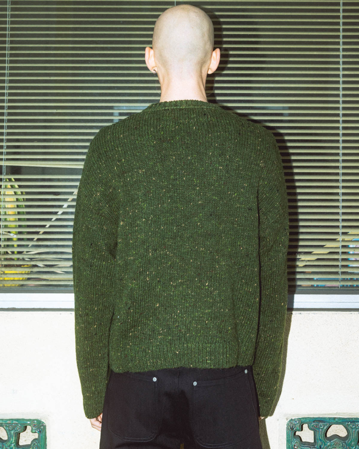 Logohead Alpaca Crewneck Sweater - Forest Green – Brain Dead