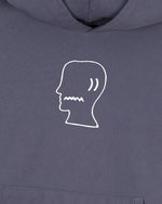 Brain Dead Logohead Hoodie - Slate 2