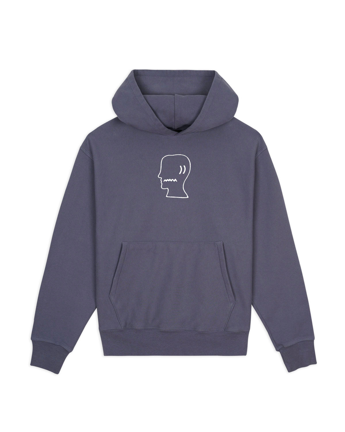 Brain Dead Logohead Hoodie - Slate 1