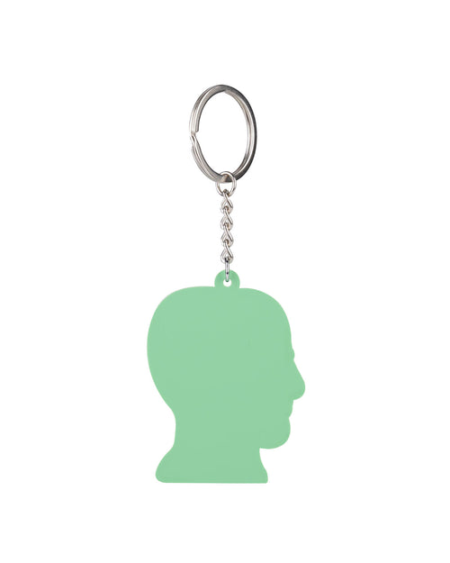 Logohead Keychain Checkered - Green 2